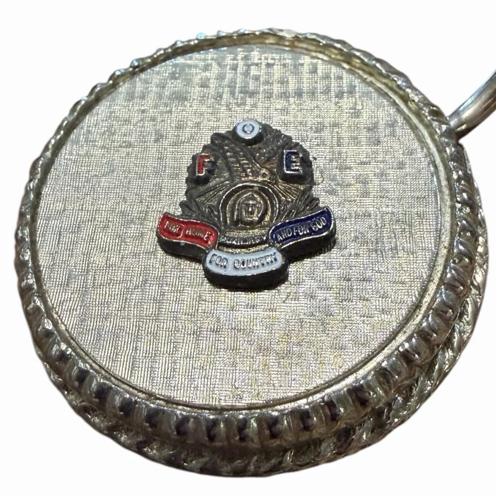 Vintage Handbag Holder Purse Pocketbook Table Hanger Fraternal‎ Order Of Eagles